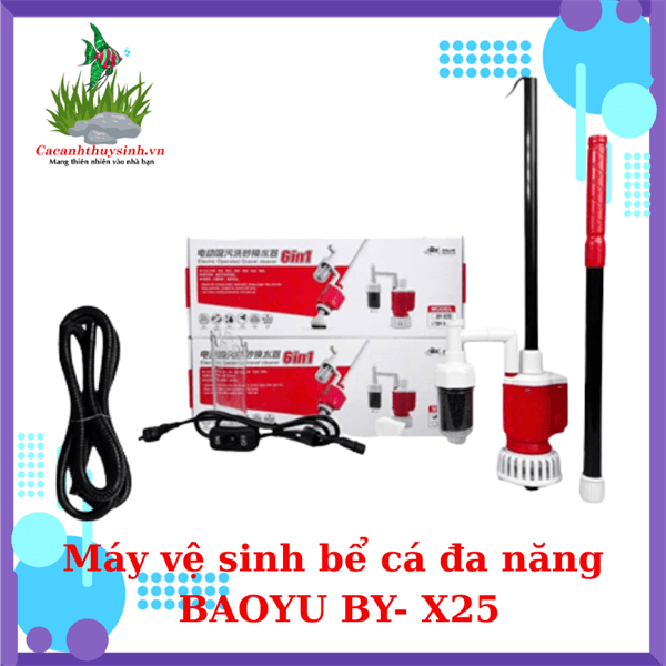 MÁY VỆ SINH BỂ CÁ ĐA ĐA NĂNG BAOYU BY-X25